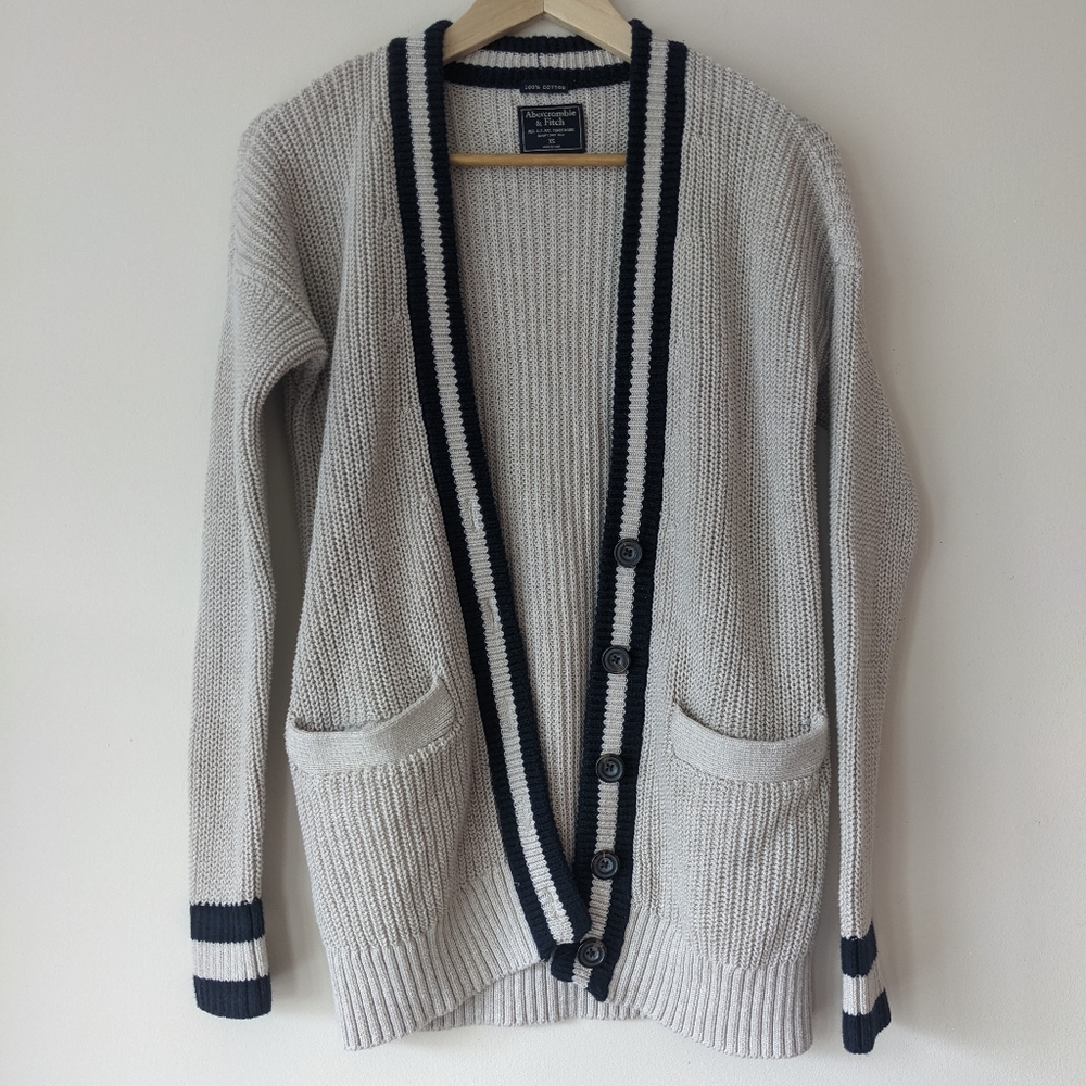 Abercrombie varsity cardigan